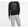 Jordan JMPMN Sweatshirts Men's Black Crew Neck Moderate Regular (Unisex) Sweatshirts BQ5746 010
