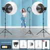 300W LED Studio Photography Light with Deep Parabolic Softbox