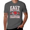 Basketball High State School Champions East TShirt Graphic Print Short Sleeve TShirt