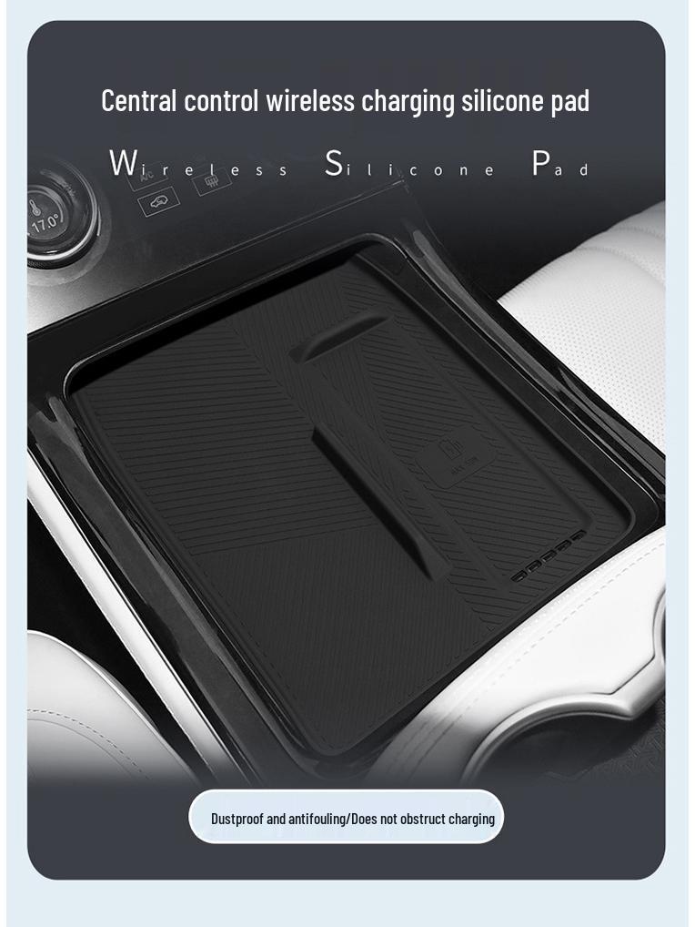 Jetour L7 PLUS Wireless Charging Silicone Pad (2024-2025) - Non-Slip Car Interior Mat