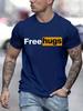 Casual Mens T Shirts Free Love Pritned Summer O-Neck T-shirt for Men Clothes Short Sleeve Top Tee Shirt Funny Streetwear T-shirt