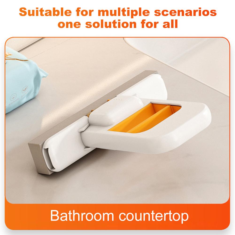 Handheld Mini Foldable Desktop Mop w/ Super Absorbent Head Sponge Cleaning Tool for Bathroom Kitchen Desktop Glass Living Room