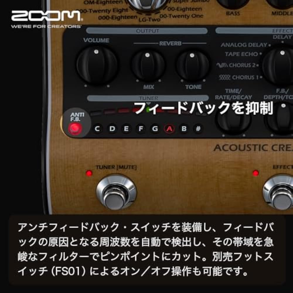 ZOOM (Zoom) AC-3 Acoustic Guitar Effects Pedal [Domestic Genuine Product/3 Year Extended Warranty...