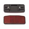 Red Rear Bicycle Reflector For Rectangular Mudguard