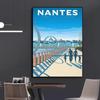 Nordic France Nice Paris Monaco Nantes Poster Colored Travel City Romantic Landscape Canvas Painting Art Wall Home Decor Gift