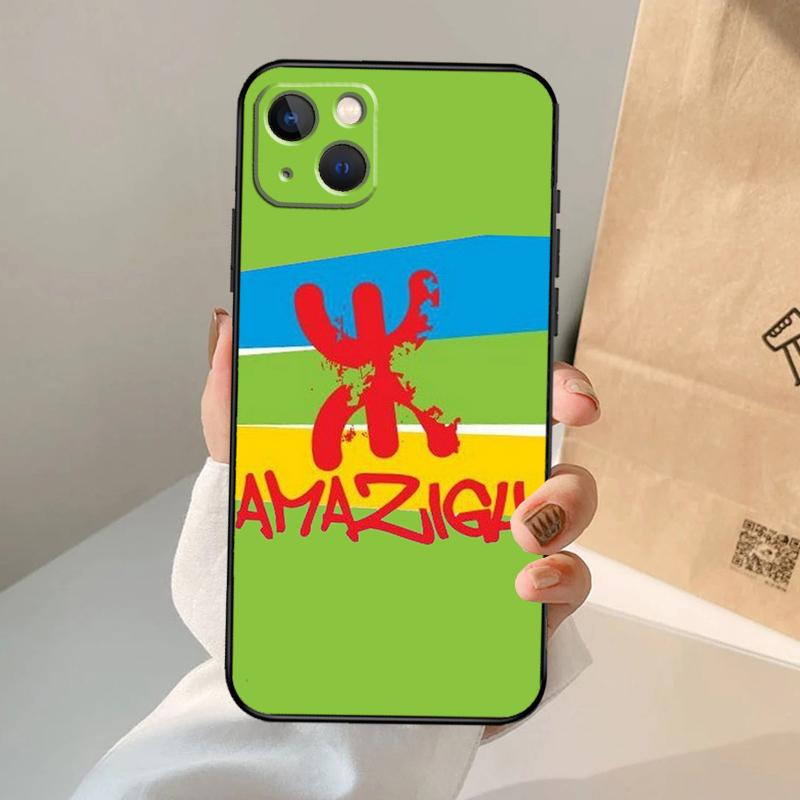 Amazigh Symbol Berber Academy Case For iPhone 16 15 14 13 Pro Max 12 Pro Max Mini 11 Pro Max XS X XR Plus Cover Shell