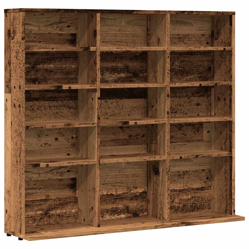 Vidaxl CD Storage Cabinet, Old Wood, Wood-Based Material