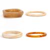 Ingemark 2025 Trendy Irregular Resin Bangles Bracelets for Women Punk Minimalist Chic Chunky Bracelets Charm Wearing Jewelry