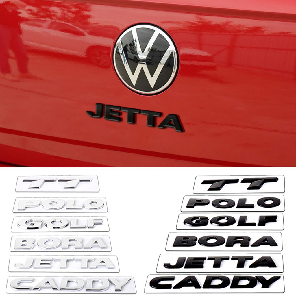 FD-10ABS 3D Letter Car Rear Trunk Emblem Sticker Valve Cap for Volkswagen Golf 7 CC B6 MK4 TT POLO BORA CADDY JETTA Auto Accessories