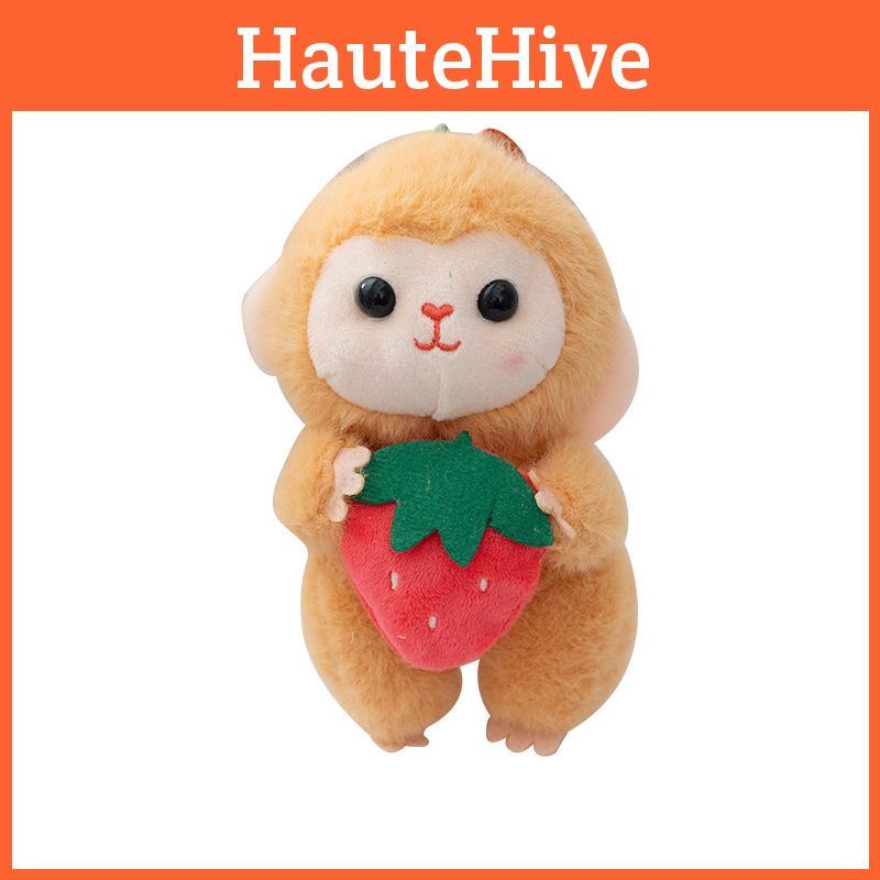Monkey Kids Plush And Fruit Combo Toy For Backpack Hanging And Creative Play