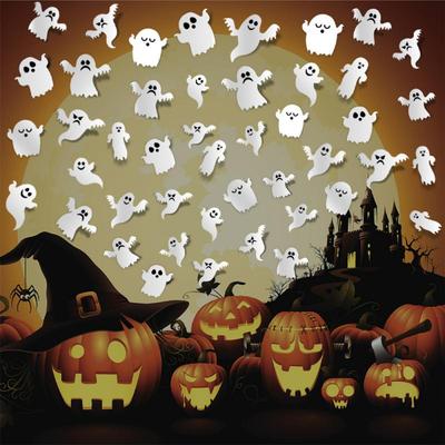 Autocollants Luminescents Autocollants Décoratifs Amusants Décorations pour la Maison Indispensables Autocollants Muraux Effrayants Pour la Décoration d'Halloween Autocollant Besoin