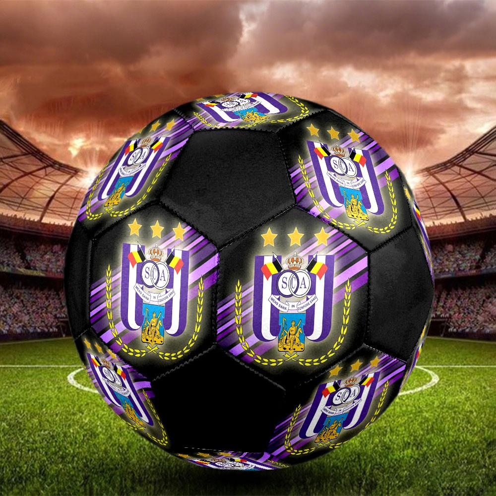RSC Anderlecht Fußball Größe 5, Maschinengenähtes PVC, Langlebig & Hoher Rückprall, Für Alle Altersgruppen, Fanartikel, Spiele & Außenbereich.