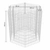 Vidaxl Maceta Elevada Gabionada, Hexagonal, 100 X 90 X 100 Cm