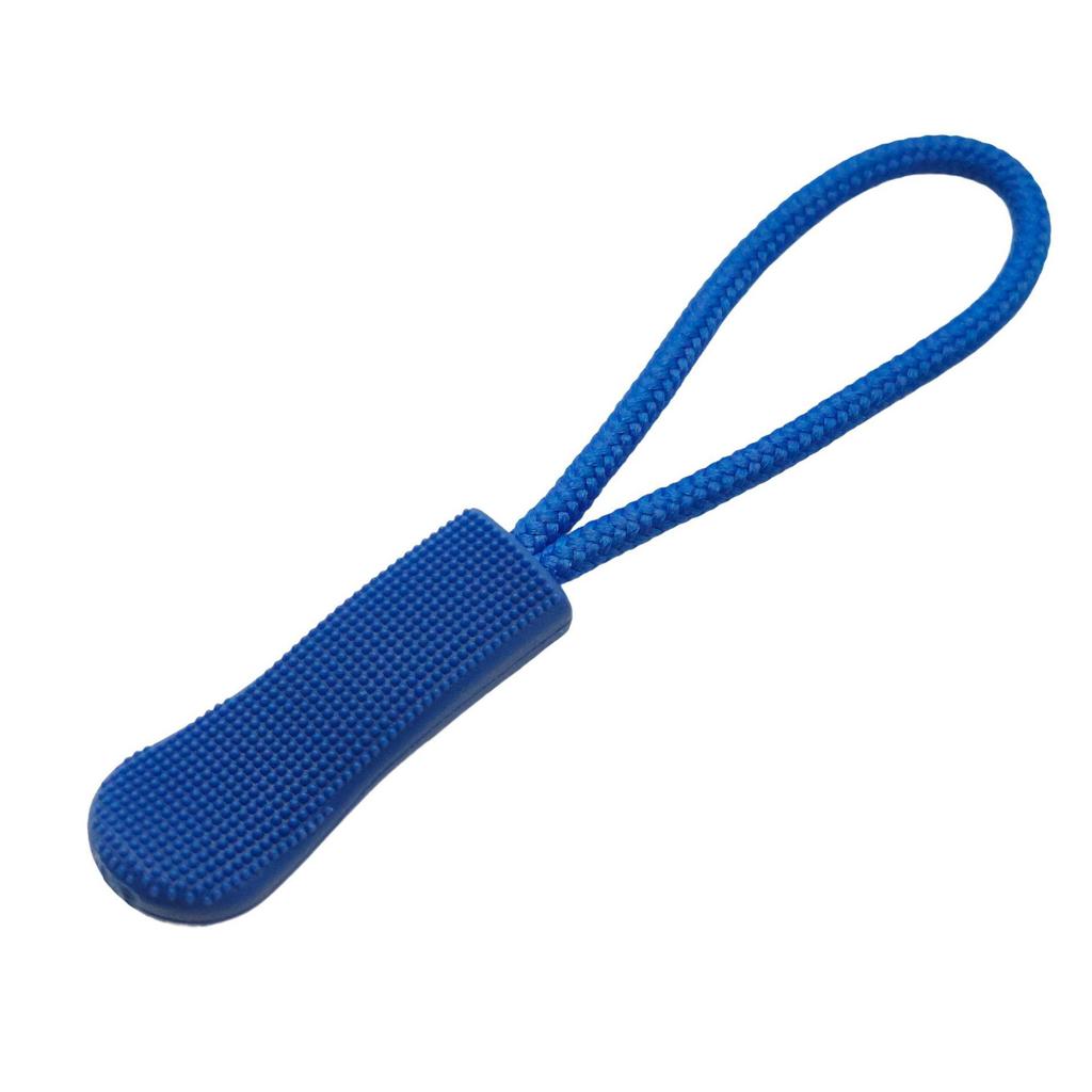 Colored PVC Zipper Pull Rope with Removable Drawstring and Rubber Pull Tab for Bags and Luggage