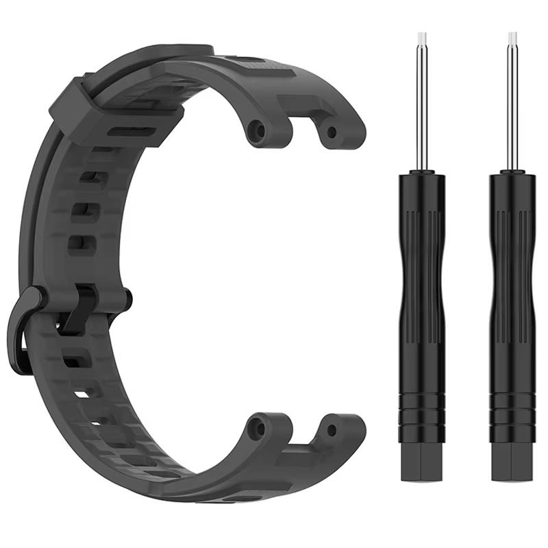 

Silicone Strap for Amazfit T-Rex Pro Soft Sport Replacement Wristbands for Amazfit T-Rex/T-Rex Pro Smart Watch band Accessories For Amazfit Trex серый