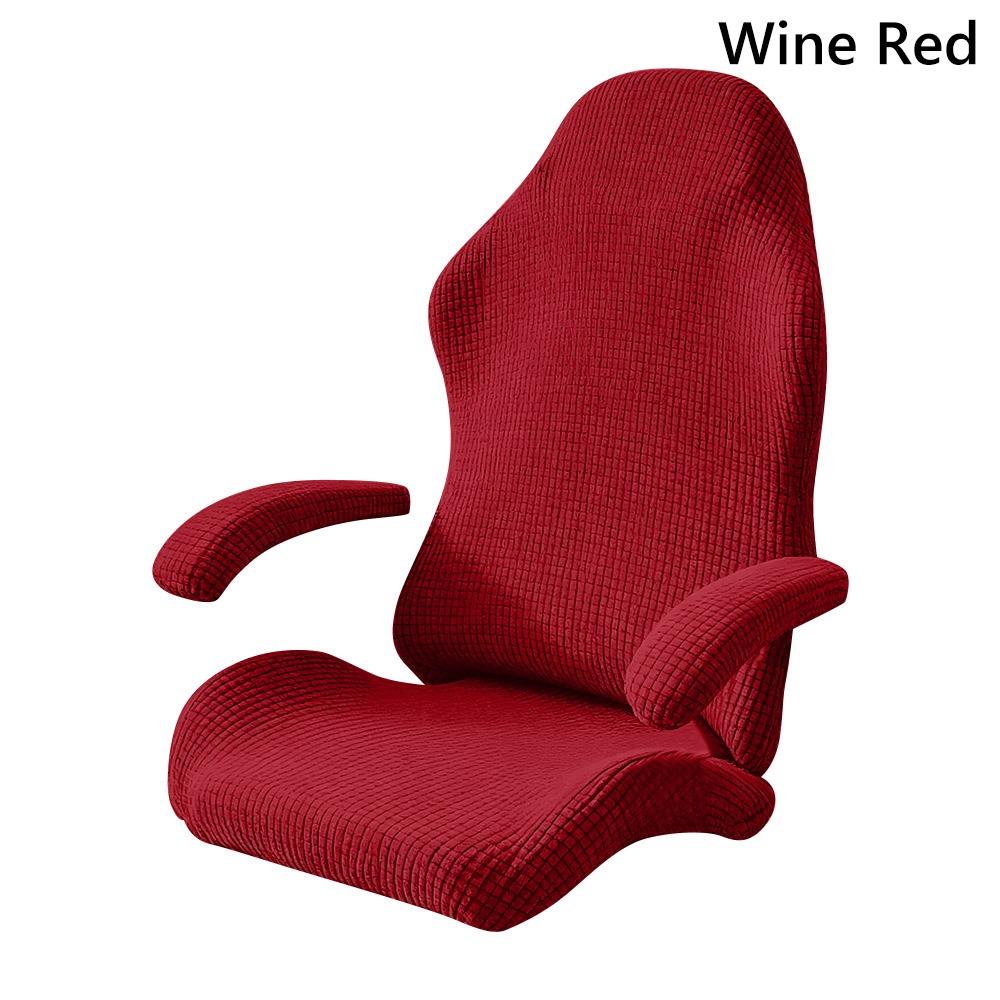 Stretchy Slipcovers Thicken Chair Cover Set Simple Gaming Chair Covers  for Office Home