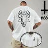 2026 Unisexs Tshirt Spring Summer Daily Casual Fashion Short Sleeve 8 Styles Satan Inverted Cross Prints Patterns Tees Oversize