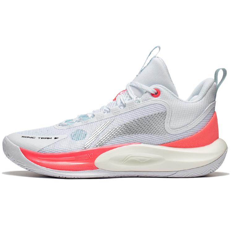 

Li Ning SONIC Team Comfortable Slip Resistant, Abrasion Resistant, Support, Rebound Mid top Basketball Shoes Men s ABPT023-2 44