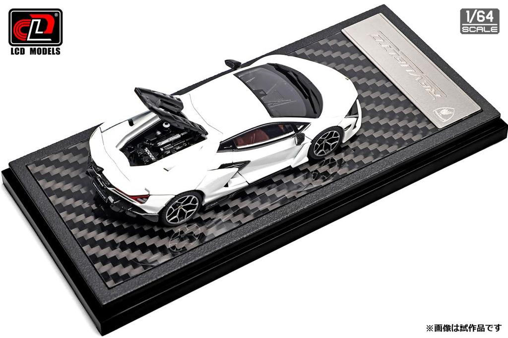 LCD Model 1/64 Lamborghini Revuelto White Finished Model LCD64042WH
