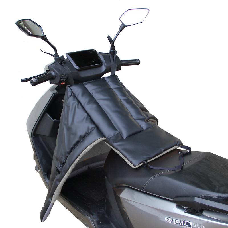 Windproof Plush Winter Cover for Electric Scooters & Motorcycles - Universal, All-Season, Two-Piece