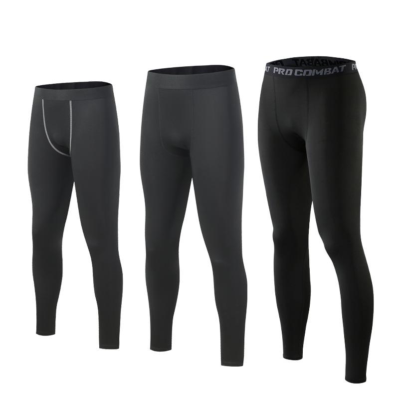 Men's Quick-Drying Compression Pants, High Elastic for Running, Basketball, Cycling, Outdoor Sports, and Training