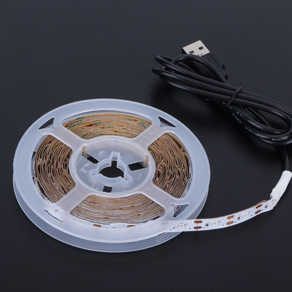 USB LED Strip Lys 5m Blå TV Baggrund Stemningslampe Bar Fest KTV