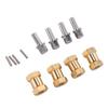 4pcs 18mm Wheel Spacers Fit for Scx10 1Celsius10 RC Crawler Car Brass Wheel Hubs Extension Drive Adapter