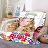 Serie Animata Rainbow Ruby Coperta per Bambini Lulu e Orso Coperta Carina Coperta per Intelligenza e Avventura Personalizzabile con Foto