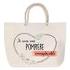 Beach Bag - PLANETEE - Irreplaceable Firefighter - Rope Handle - Large Size - Cotton