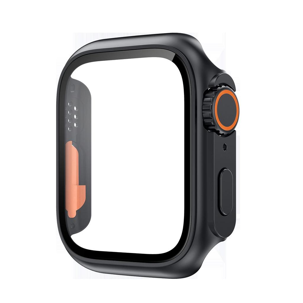 9th Gen Apple Watch 678910 Ultra 49mm PC + Tempered Glass Protective Case