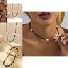 Fashionable Autumn 2023 Colorful Crystal Stone Necklace With Imitation Pearls