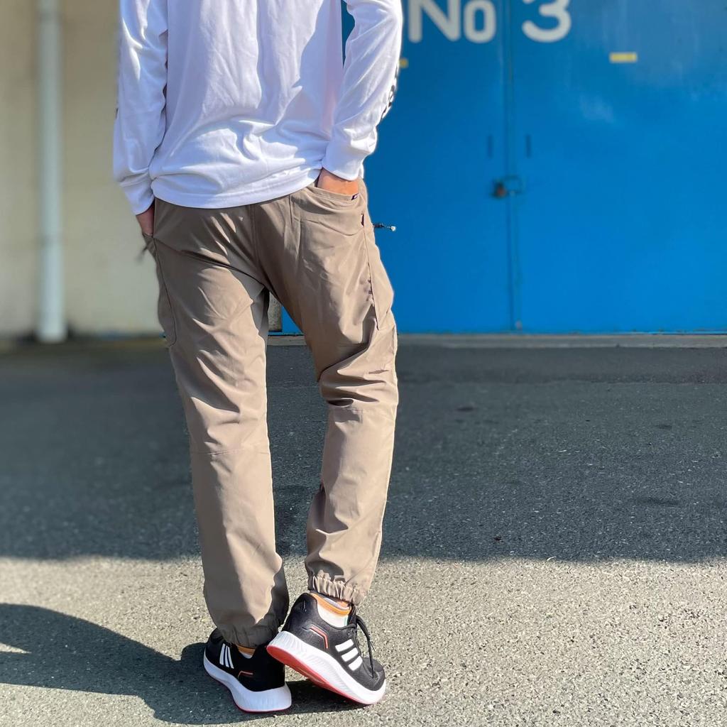 Outdoor Products Men's Zip Pocket Climbing Pants, Sizes M, L, LL, 2L, 3L, 4L, 5L (JP, Alphabet, M, Khaki)