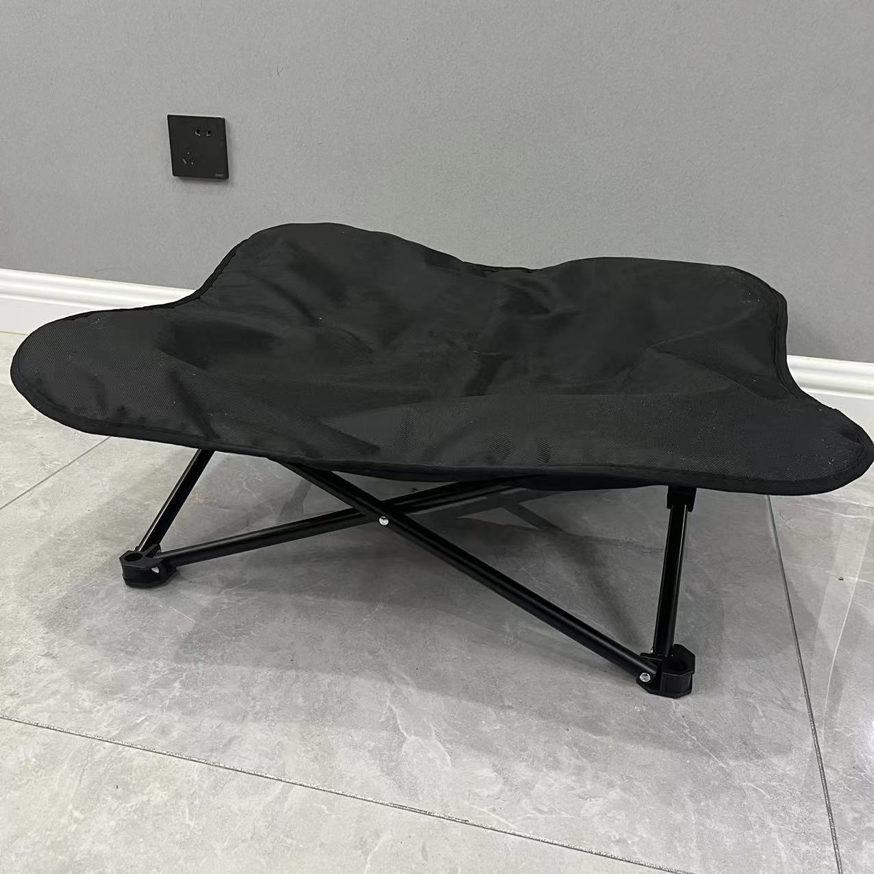 

Spring Dog Camping Accessories | Camping Cot for Medium Dog, Elevated Pet Travel Bed 34.6 x 34.6 | Foldable Elevated Puppy Bed 34.6inch X 34.6inch чорний
