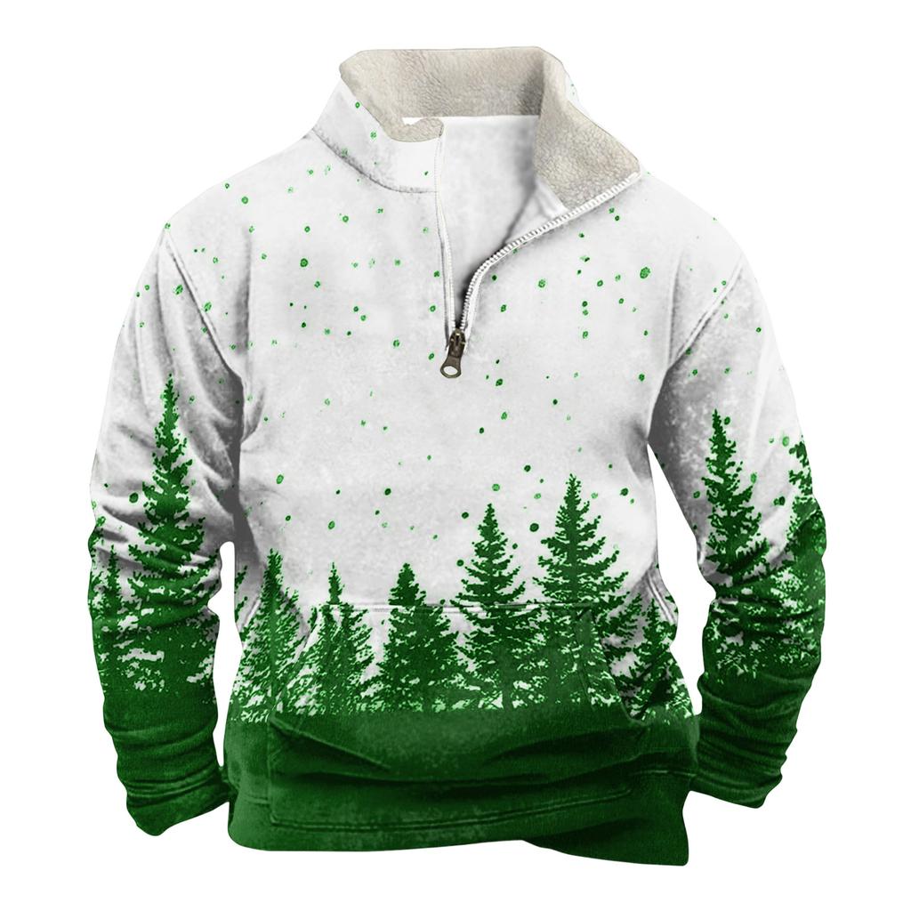 Vår Och Herr Ståkrage Sweatshirt Är Utomhus Casual Tröjor Toppar