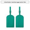 Customizable PU Leather Luggage Tag with Anti-Lost Feature and Airplane Design
