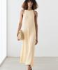 Masimodutti Linen Fluid Halterneck Midi Dress