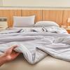 Summer Cooling Quilt Soft Breathable Cooling Quilt Lightweight Thin Quilt Quilted Construction for Bedroom Living Room Comforter