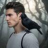 with Shoulder Strap Halloween Simulation Crow Black Feather Cosplay Costume Lifelike Crow  Party