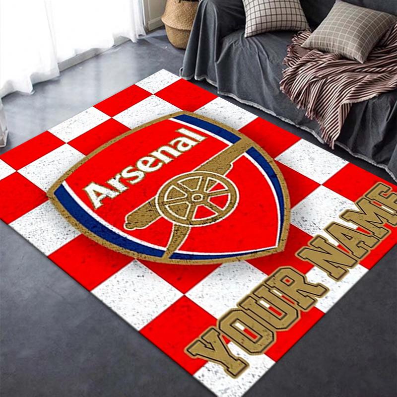 Custom Name Arsenal Carpet Rug for Living Room Bedroom Home Sofa Decoration,Kids play Non-slip Floor Mat