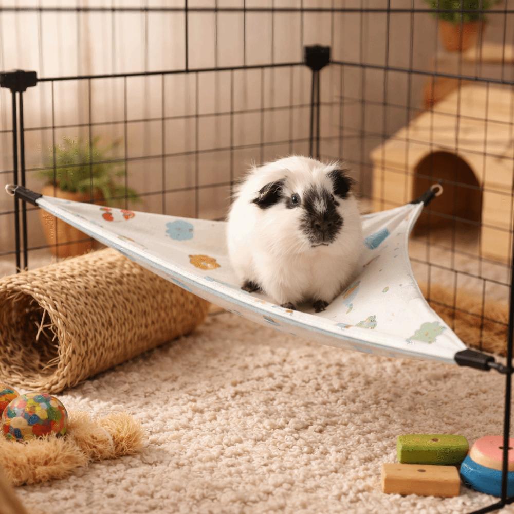 Breathable Hamster Triangle Hammock Skin-Friendly Pet Hammock Nest Guinea Pig Nest  Habitat