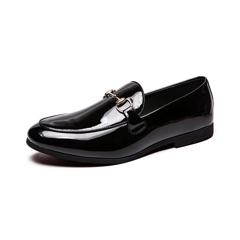 Men s Leather Slip-On Loafers: Versatile Formal Casual Driving Shoes 44