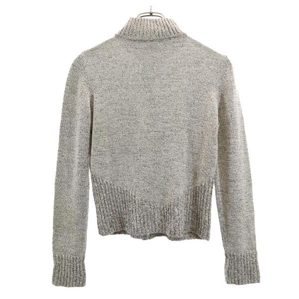 Salvatore Ferragamo Wool Blend Long Sleeve Knit Jacket Blouson Cardigan Women Used