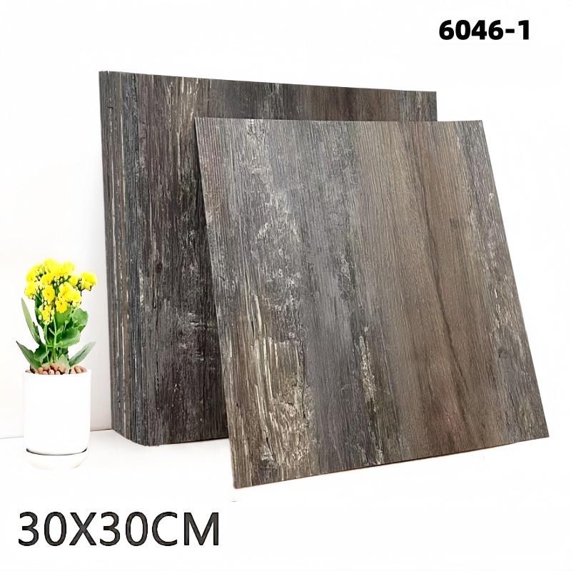 Selbstklebende PVC-Holzmaserung-Fliesen: Wasserdicht, Feuchtigkeitsbeständig, Abriebfest für Schlafzimmer-, Wohnzimmer-, Badezimmerböden & -wände.