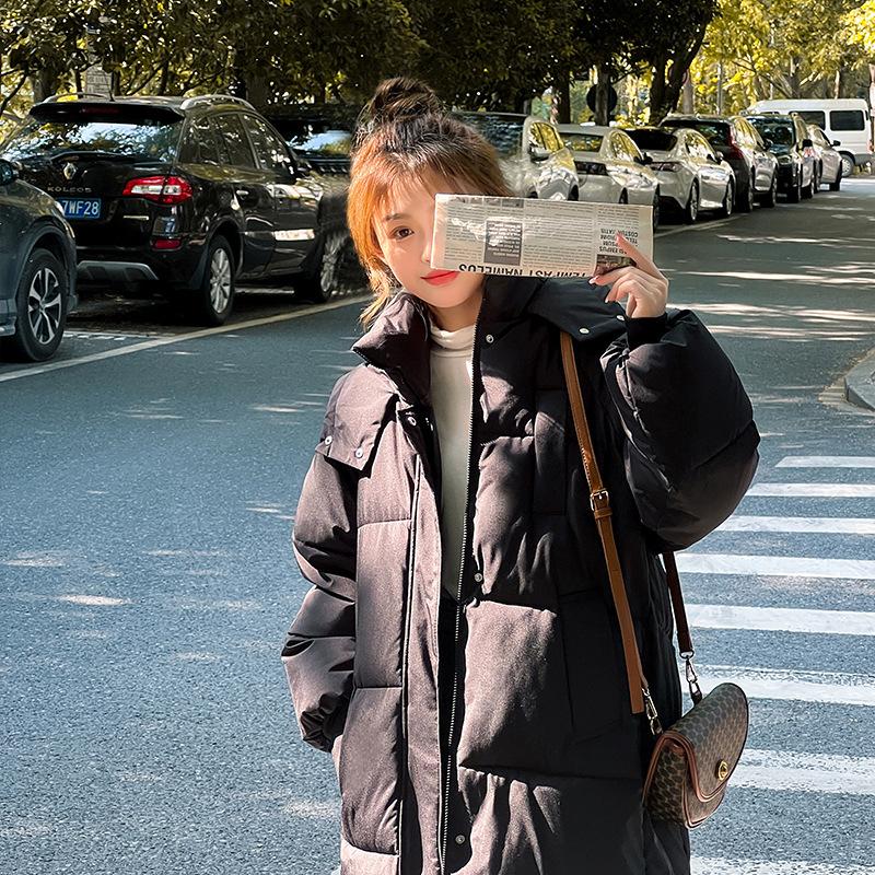 Thickened down cotton-padded clothes women's long loose bread clothes cotton-padded clothes winter new cotton-padded jacket