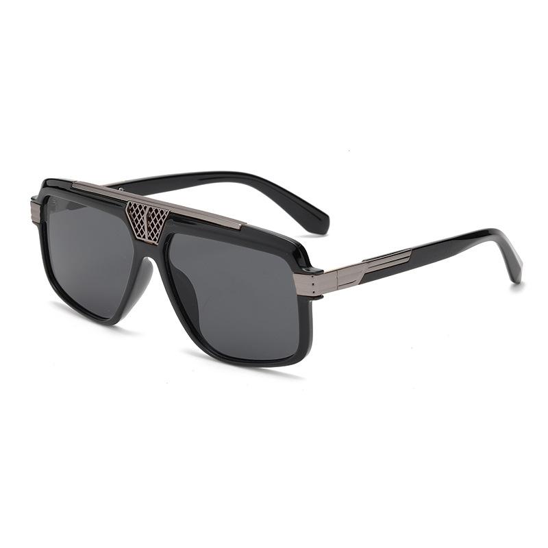 Fashion square sunglasses, new European and American square sunglasses, men's and women's retro UV-proof sunshades