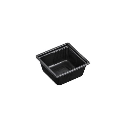 Chuo Kagaku Disposable Containers, Takeout Lunch, Bento, Made In Japan, Microwaveable, SD Cassero, 4K, Square, Black, 50-Count, 8.7 X 8.7 X 4cm, 90-40