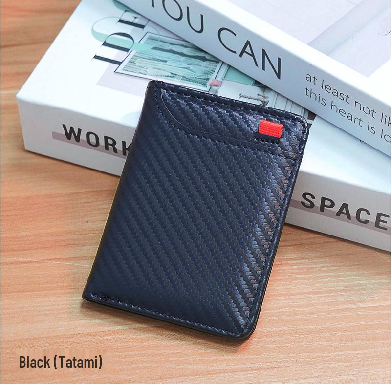 Cross-Border Multi-Slot Vertical ID Holder Men's Mini Wallet