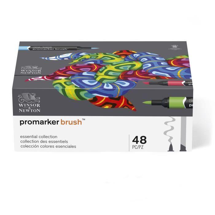 Winsor &amp; newton brushmarker essential collection - 48 pièces