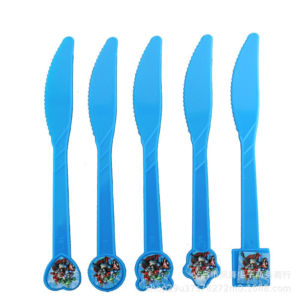 Cartoon Avengers Theme Children'S Birthday Party Ornaments Invitation Cami Flower Box Paper Hat Paper Towel Flag