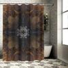 Kaleidoscope Bath Shower Curtain Waterproof Fabric Design Decorative Home Bathroom Hanging Curtains in Multiple Colors Size X x